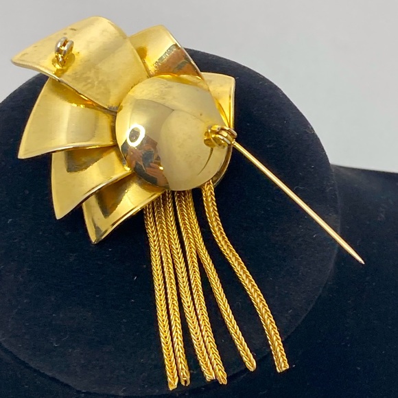Vintage Fringe Textured Brooch - Picture 3 of 5